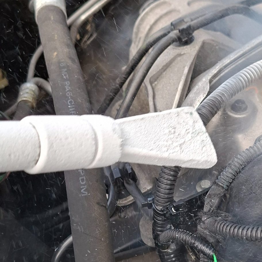Trockeneisstrahlen Motorraum